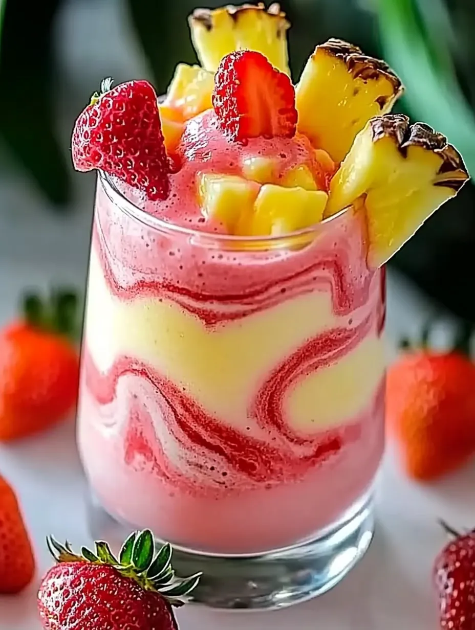 Strawberry Piña Colada Smoothie