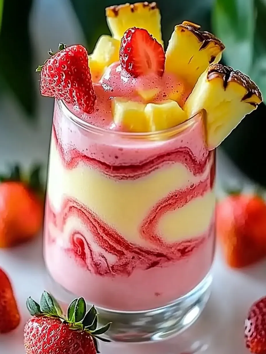 Easy Strawberry Piña Colada Smoothie Recipe