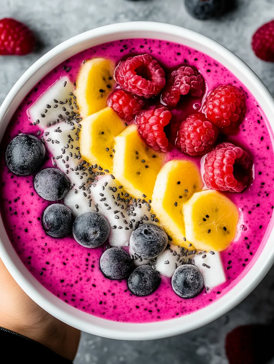 Top Dragon Fruit Smoothie Bowl Instructions