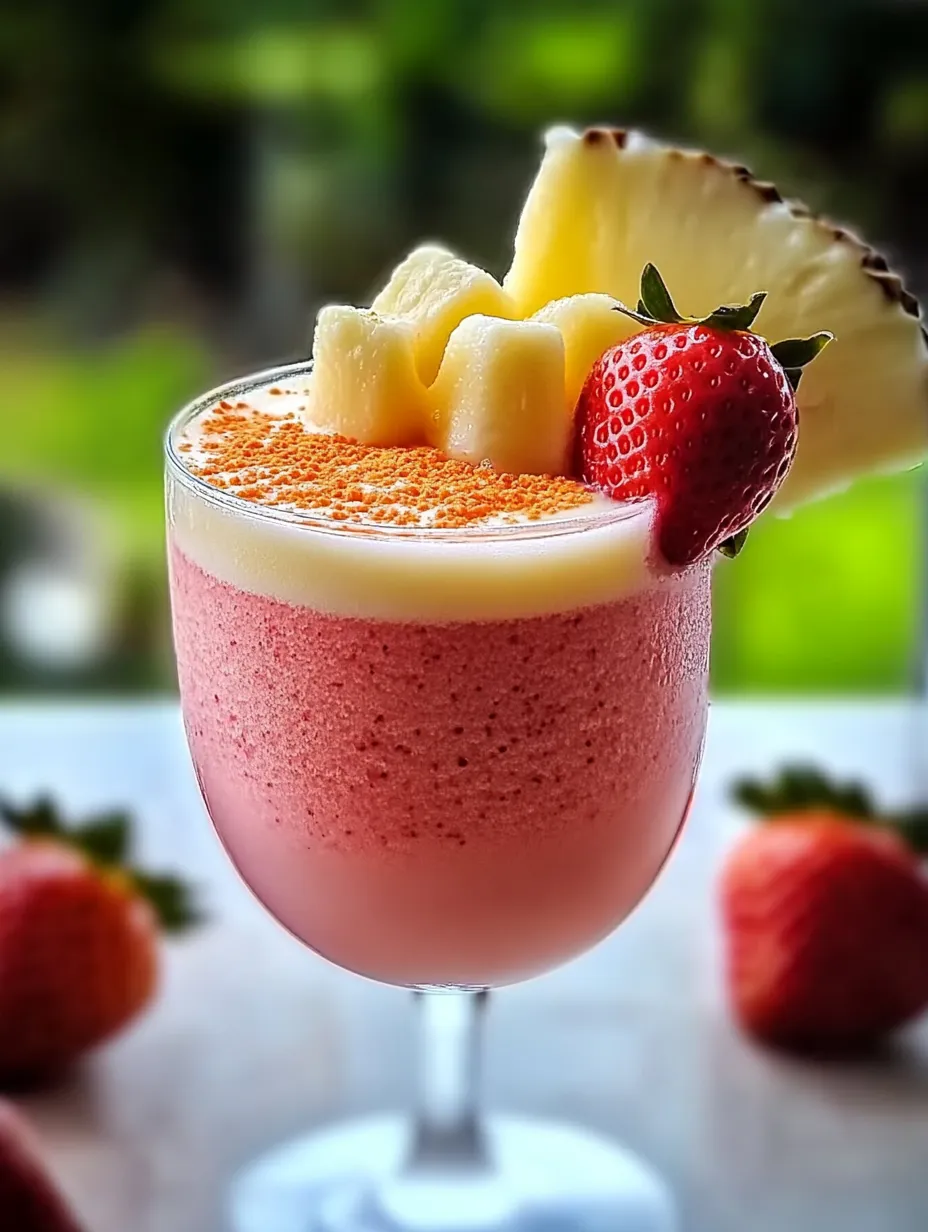 Strawberry Piña Colada Smoothie