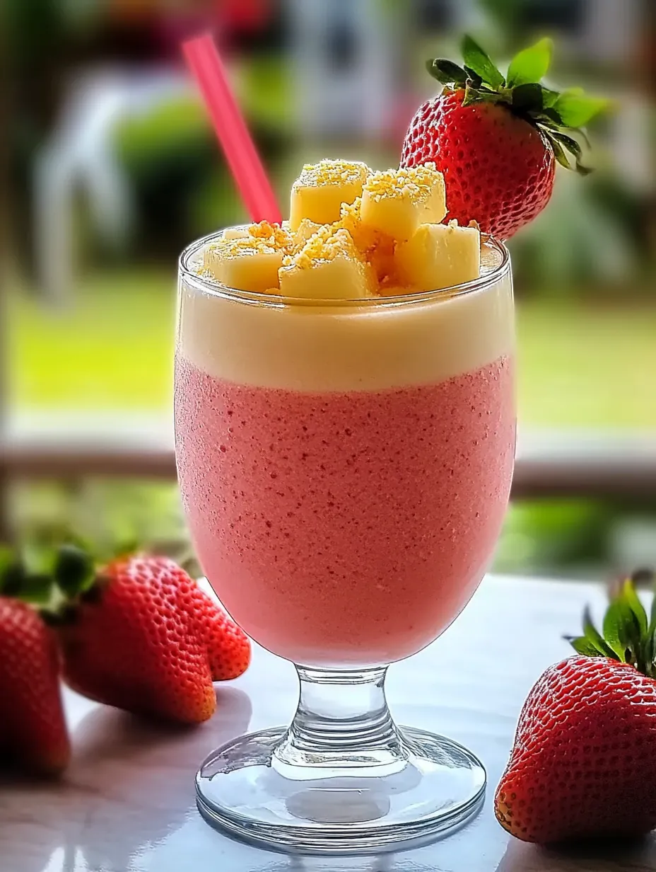Easy Strawberry Piña Colada Smoothie Recipe