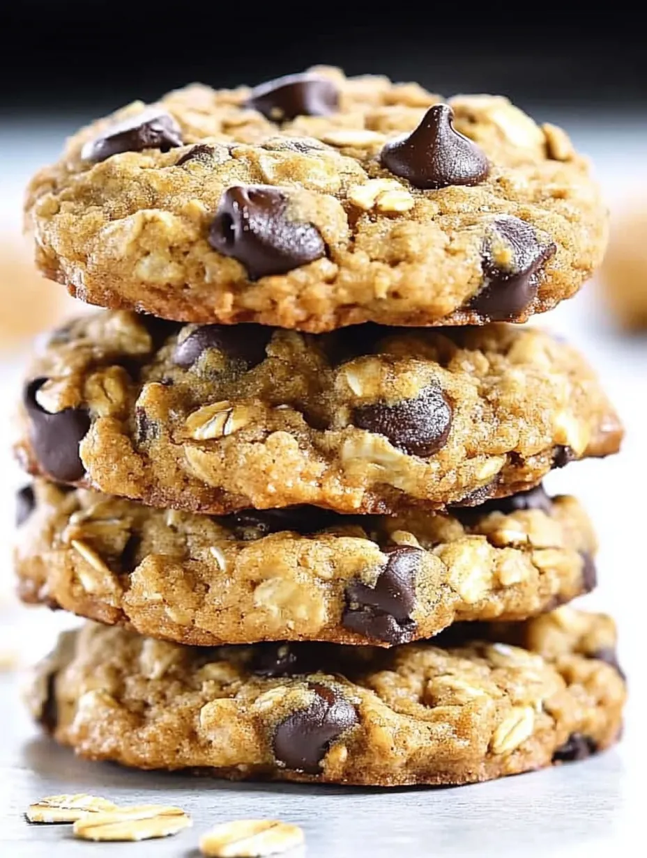 Simple Chocolate Chip Oatmeal Cookies