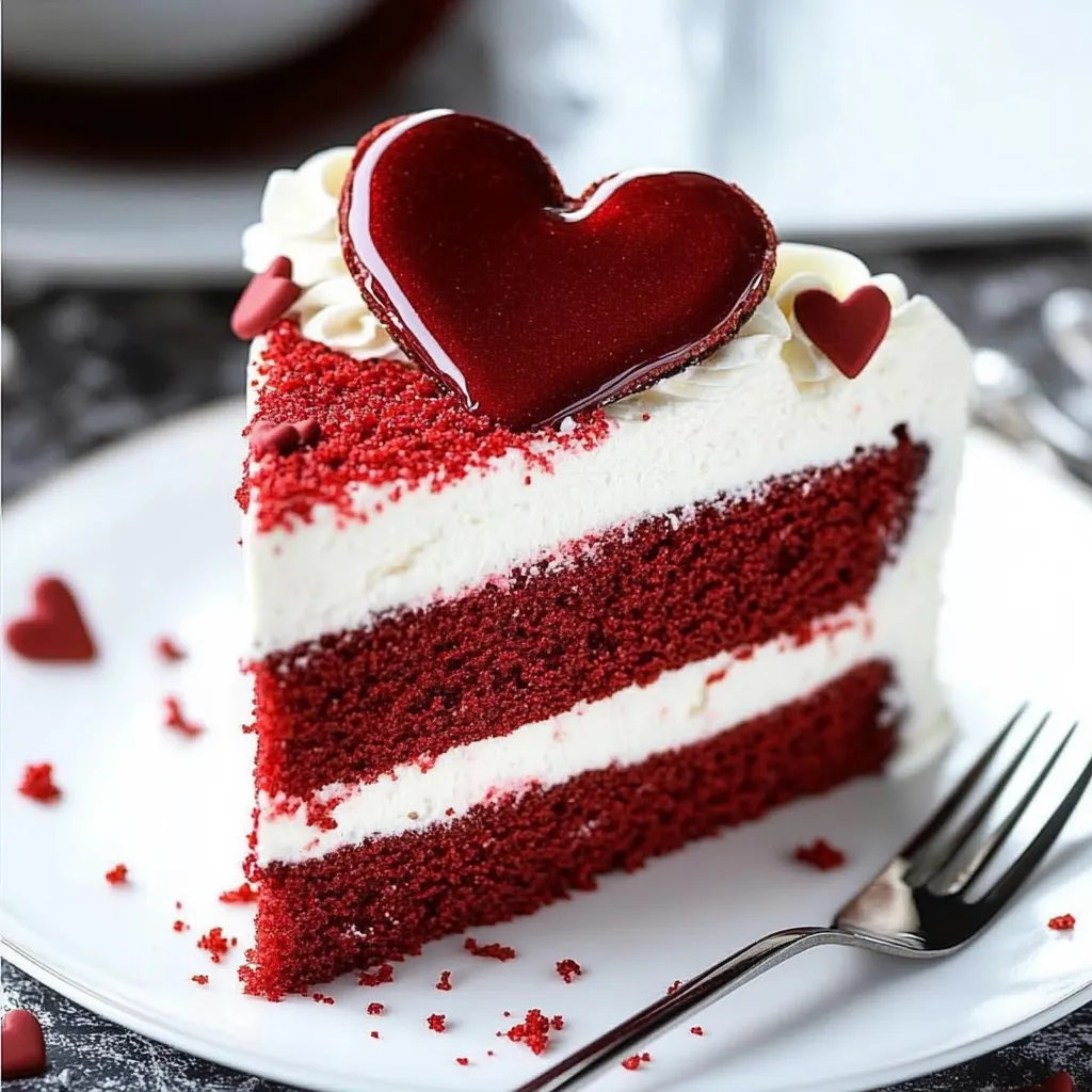 Heart-Shaped Velvet Cake Celebration