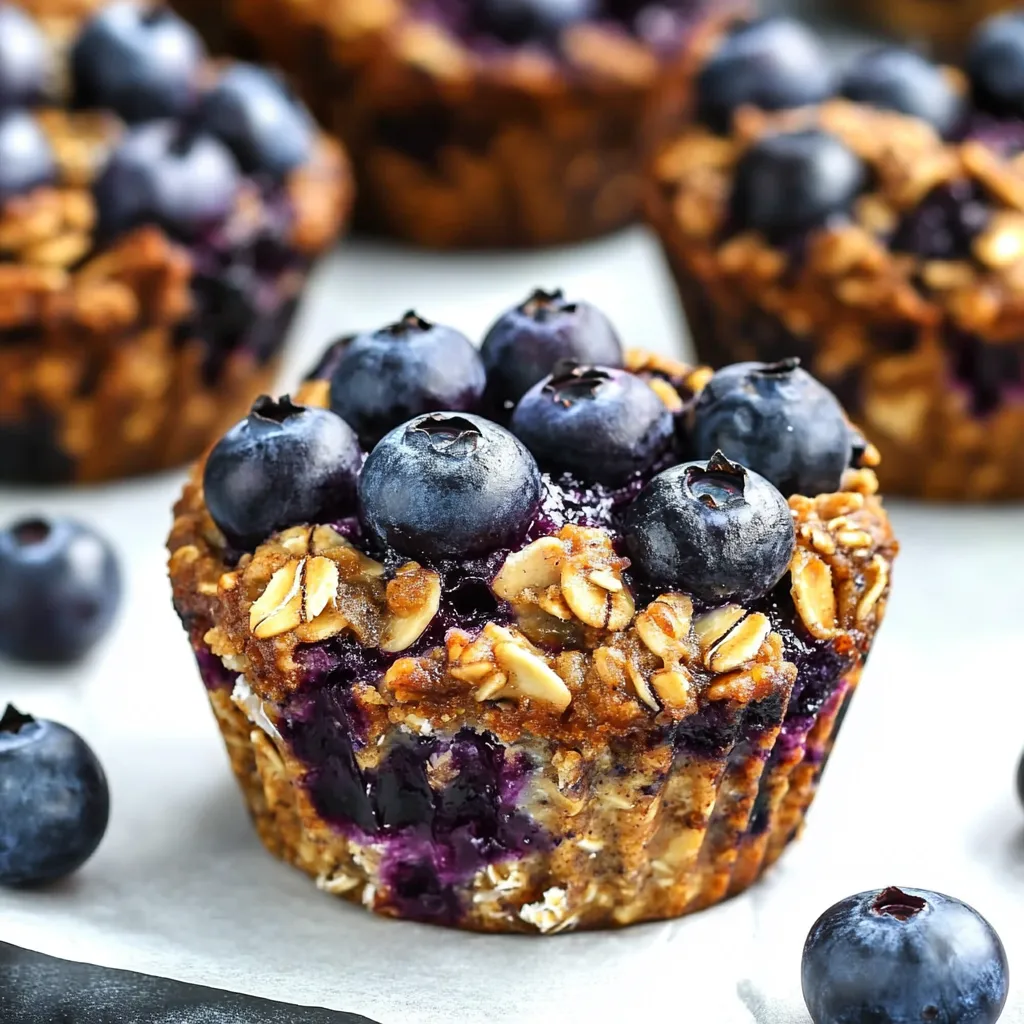Banana Blueberry Oatmeal Bites