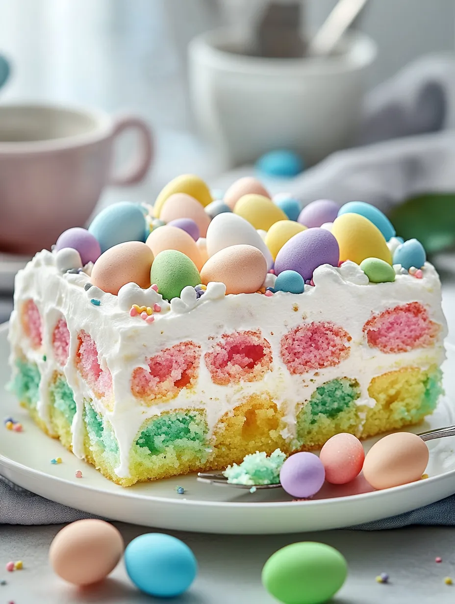 Easy Easter Poke Cake