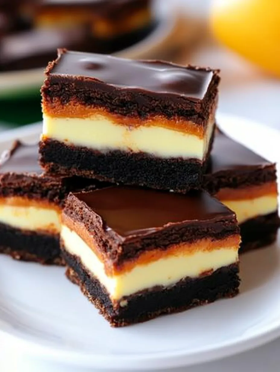 Cadbury Egg Brownies Closeup