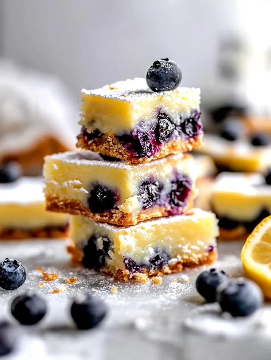Lemon Blueberry Squares