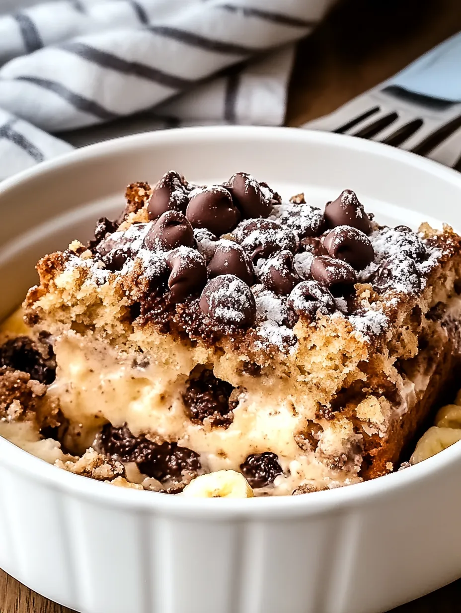 Chocolate Chip Banana Nut Bread Bread Pudding How-To