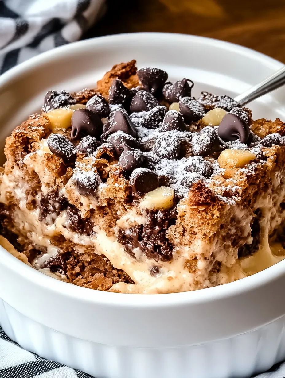 Simple Chocolate Chip Banana Nut Bread Bread Pudding How-To
