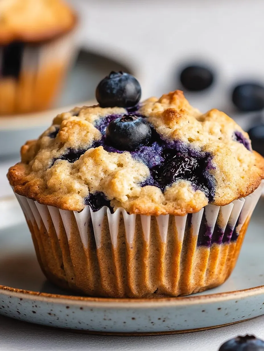 Sourdough Blueberry Muffins