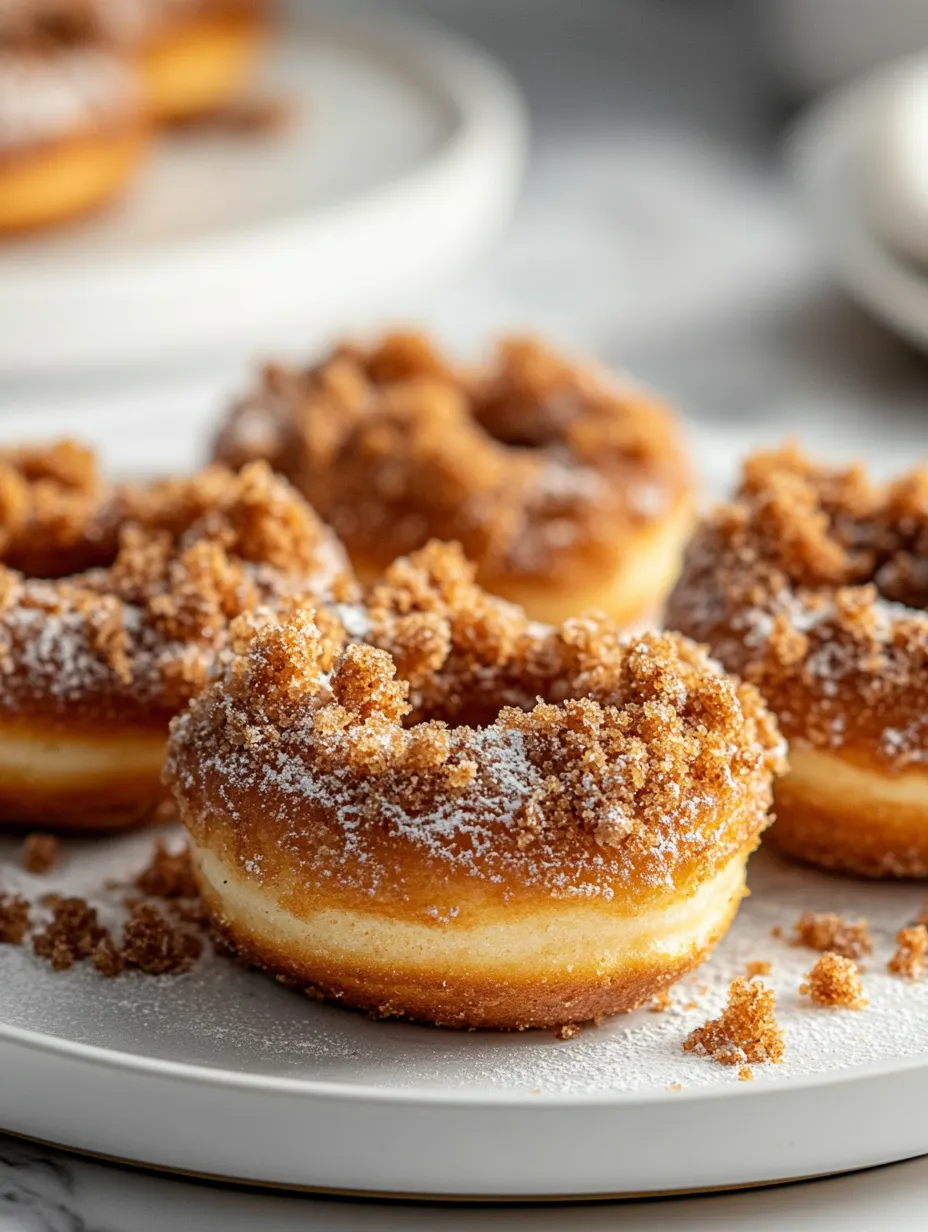 Baked Coffee Cake Donuts with Crumb Topping