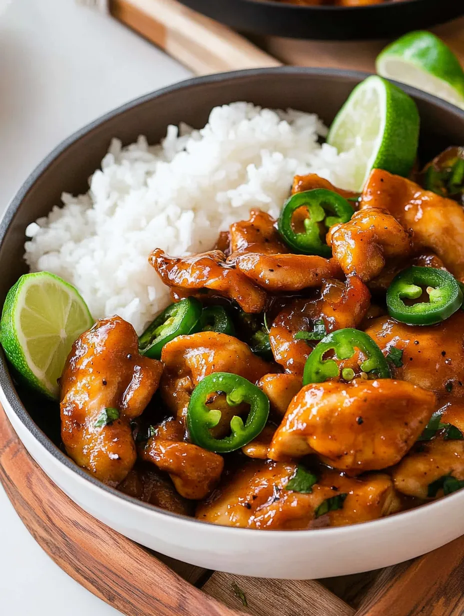 Honey Jalapeño Chicken Dish
