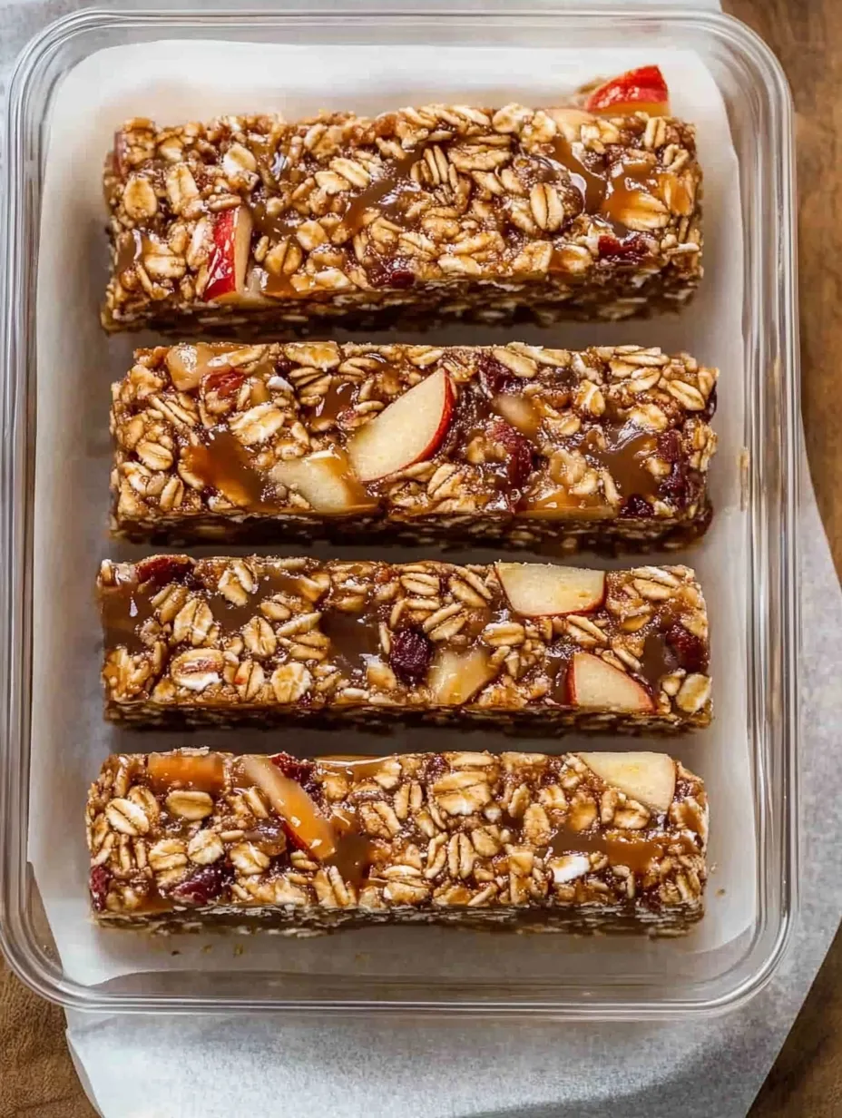 Caramel Apple Granola Bars Recipe