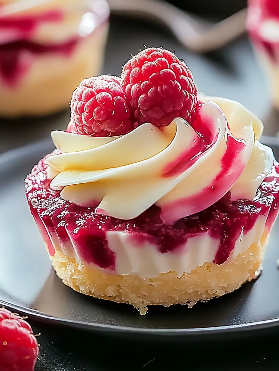 Lemon Raspberry Swirl Cheesecake Cups Recipe