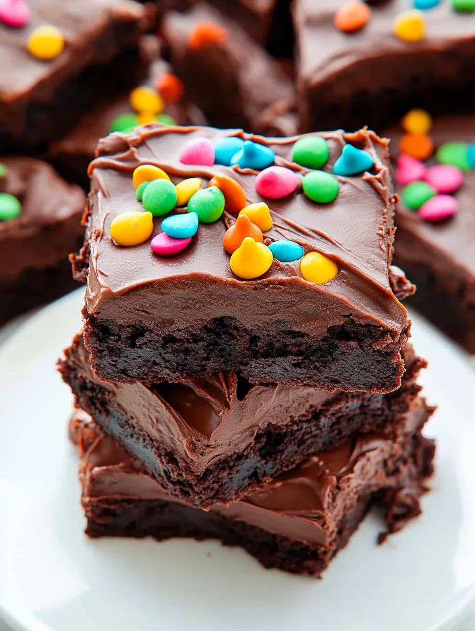 Fudgy Chocolate Frosted Brownies Recipe