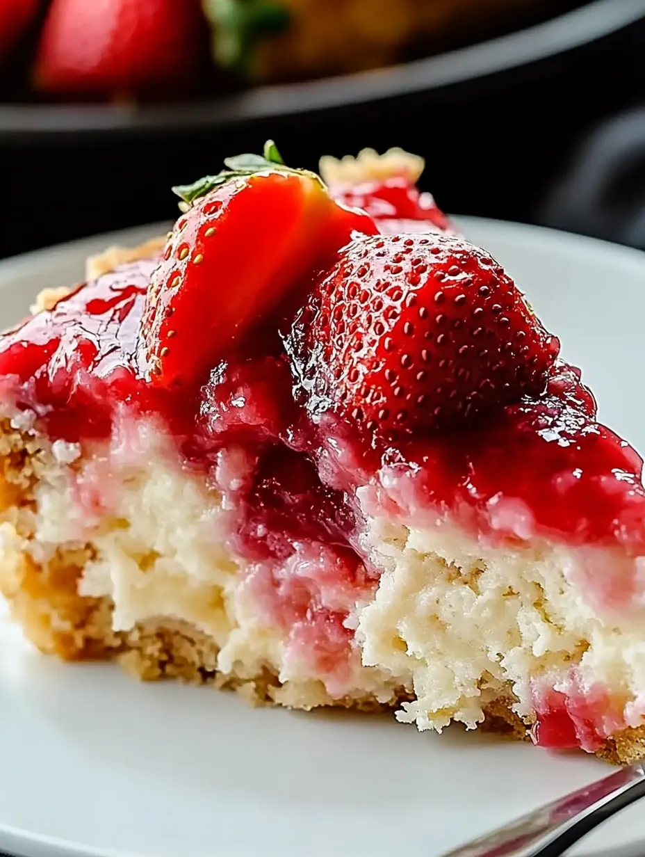 Strawberry Cheesecake Dump Cake