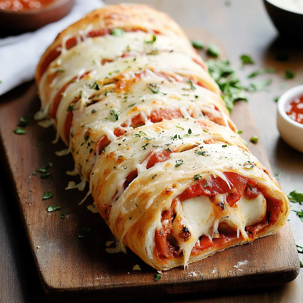 Tasty Stromboli Dinner
