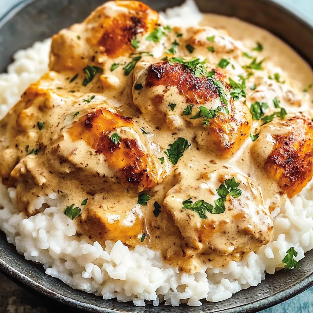 Rich and Creamy Chicken with Rice