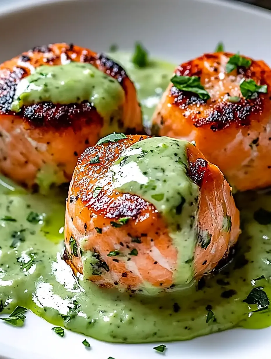 Salmon Balls with Creamy Avocado Sauce Recipe