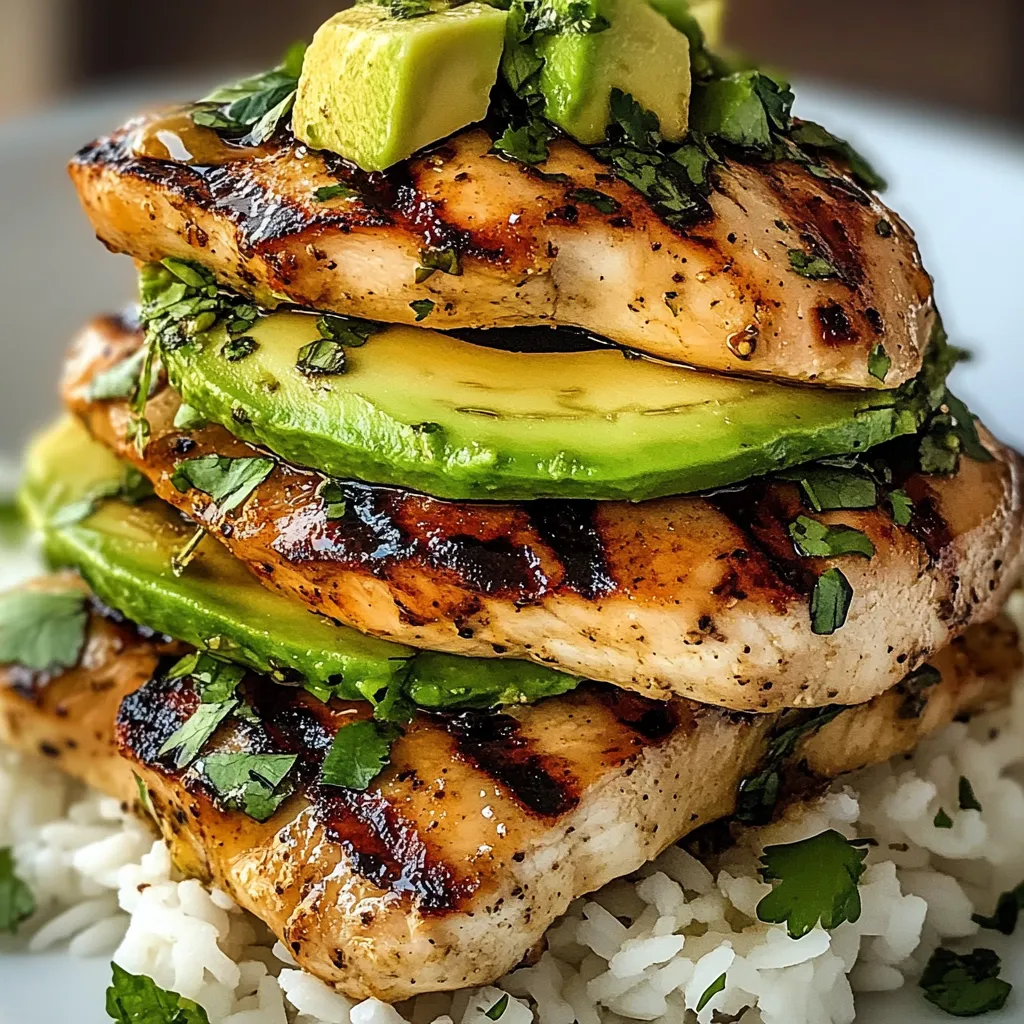 Tasty Honey Lime Chicken & Avocado Stack