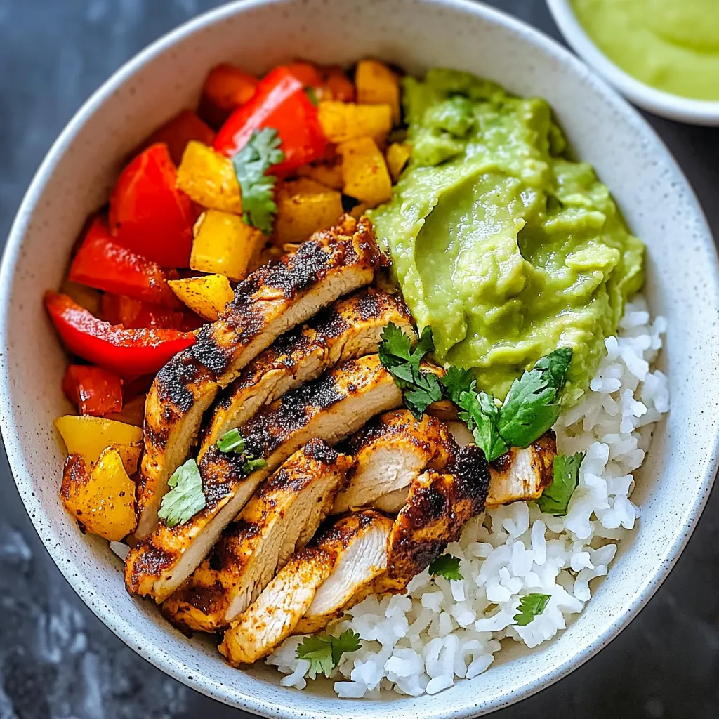 Fresh Chicken Fajita Bowl Picture