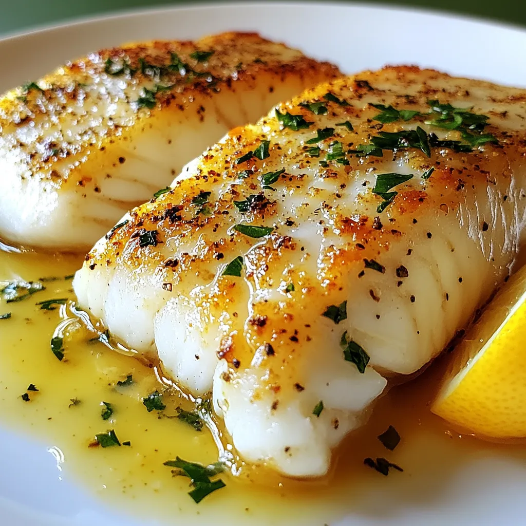 Lemon Butter Baked Cod Dinner