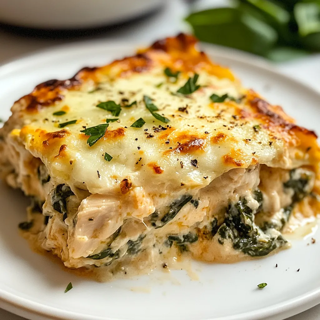 Creamy Chicken and Spinach Casserole Recipe