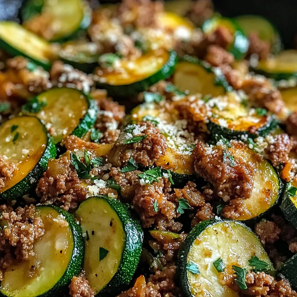 Ground Turkey with Zucchini One-Pan Meal