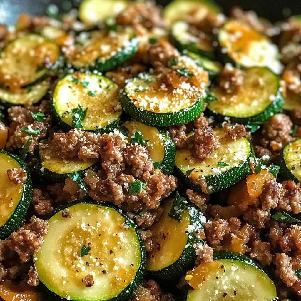 Simple Turkey and Zucchini Skillet Dinner