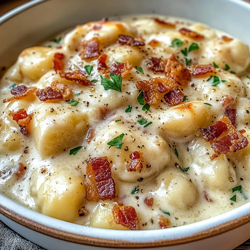 Mouthwatering Creamy Chicken Gnocchi