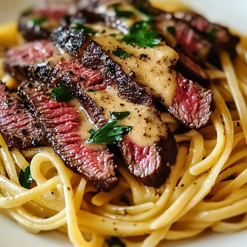 Savory Garlic Butter Steak Noodles