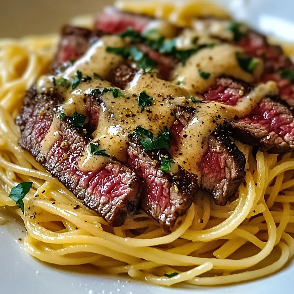 Garlic Butter Steak Lightning Noodles Quick Dinner