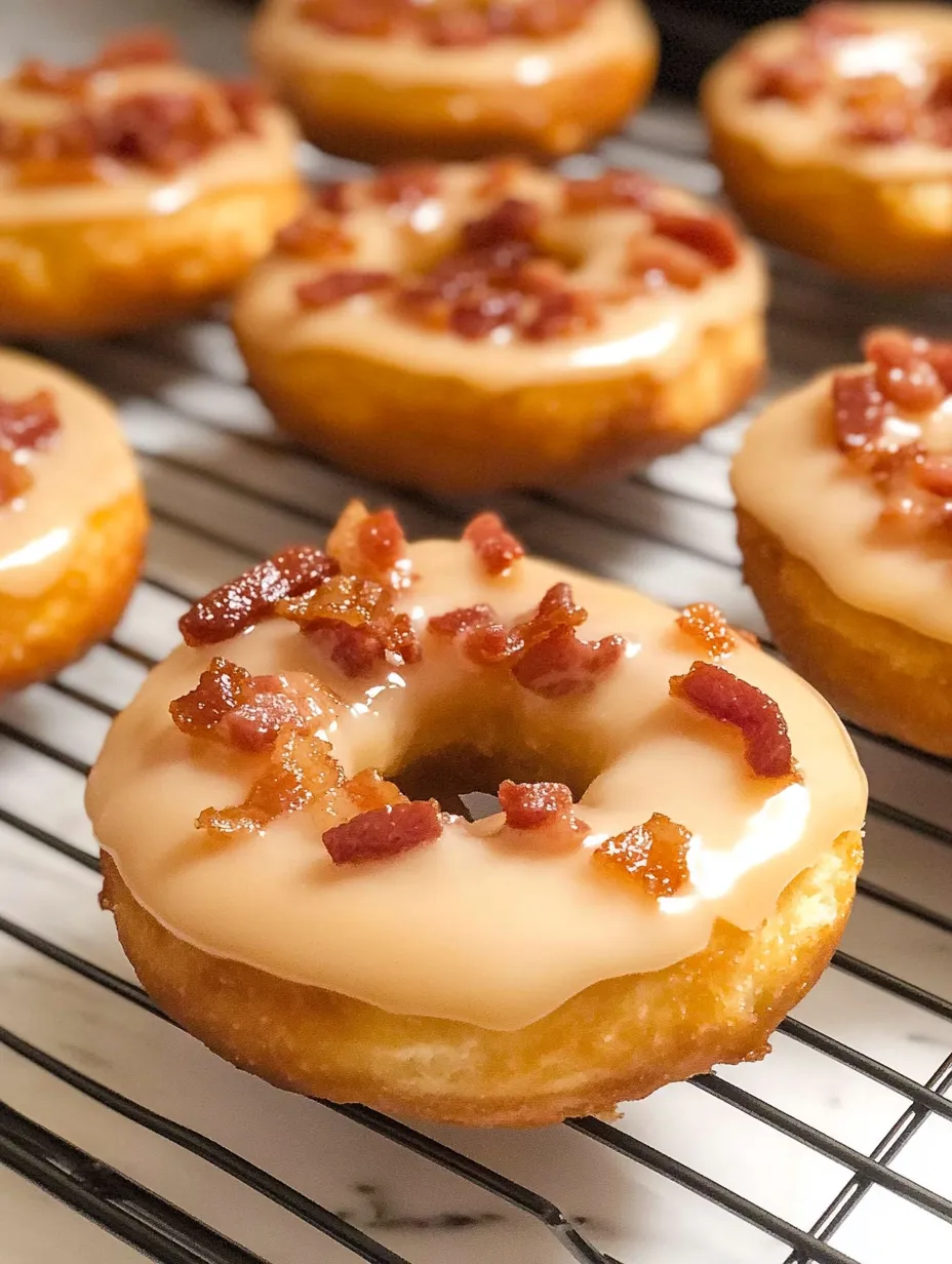 Maple Bacon Doughnuts Homemade