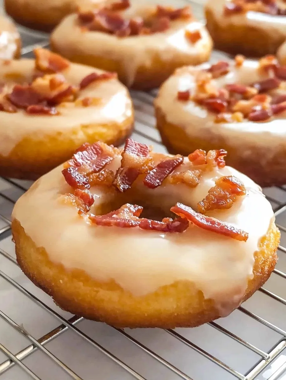 Easy Maple Bacon Doughnuts