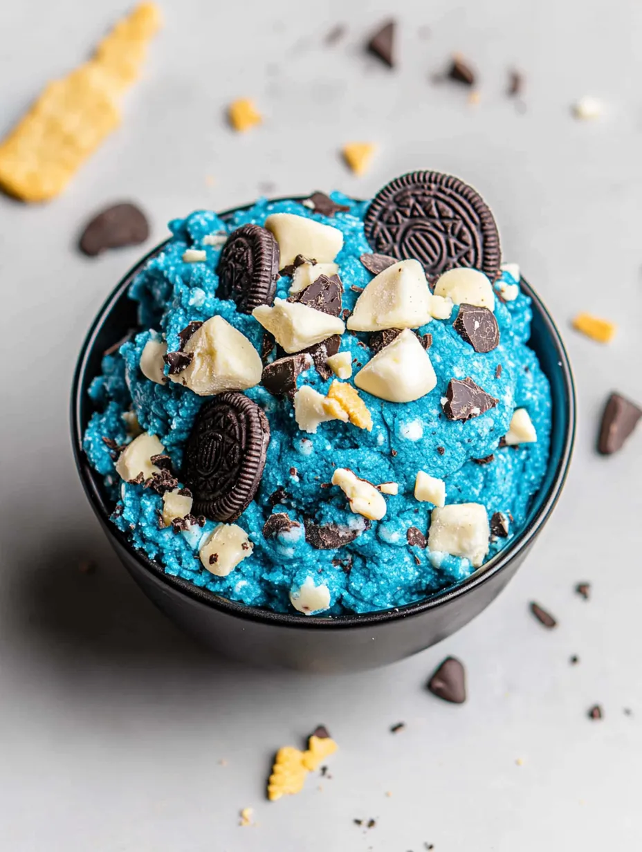 Homemade Cookie Monster Dough