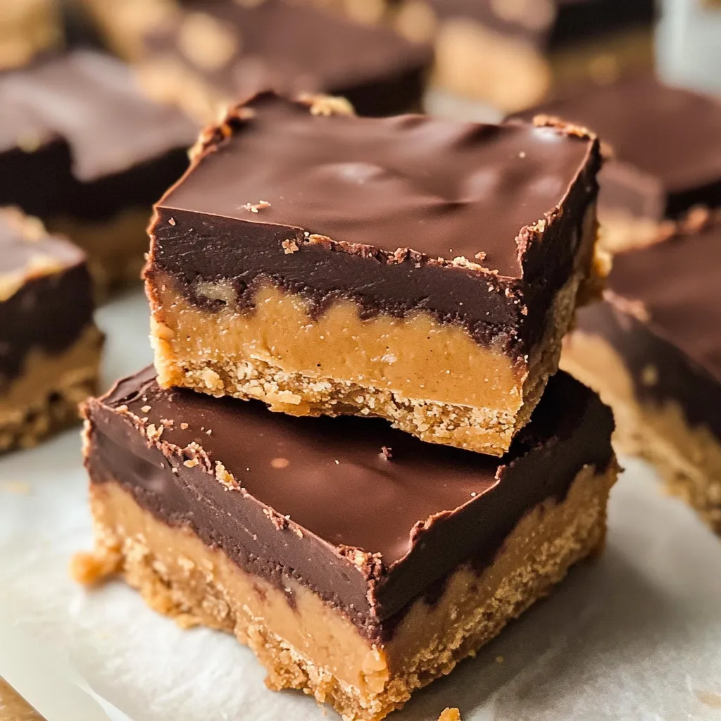 Rich and Smooth Chocolate Peanut Butter Bars