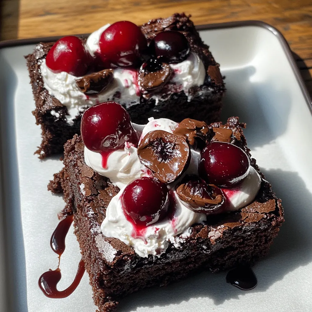 Fudgy Black Forest Brownies