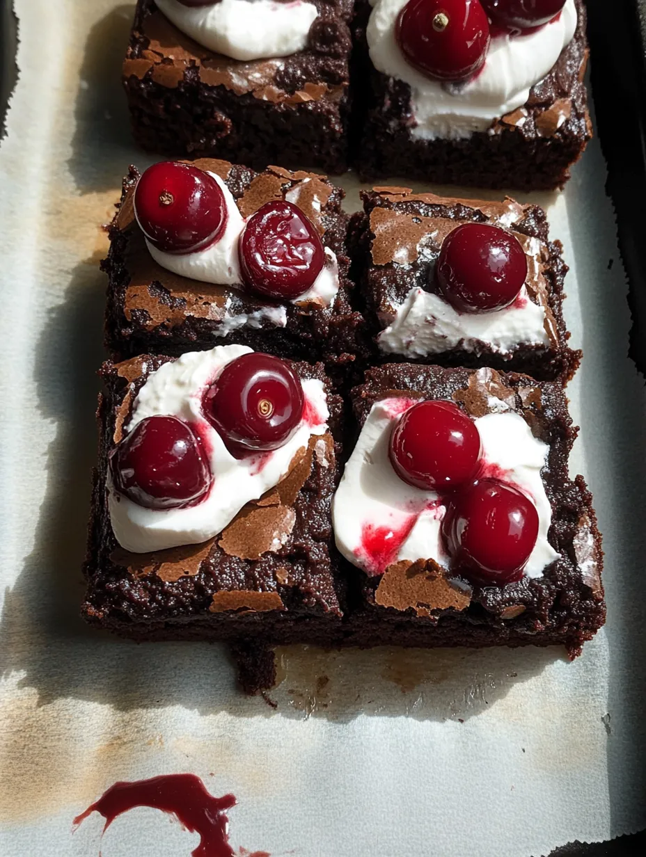 Small Batch Black Forest Brownies Homemade