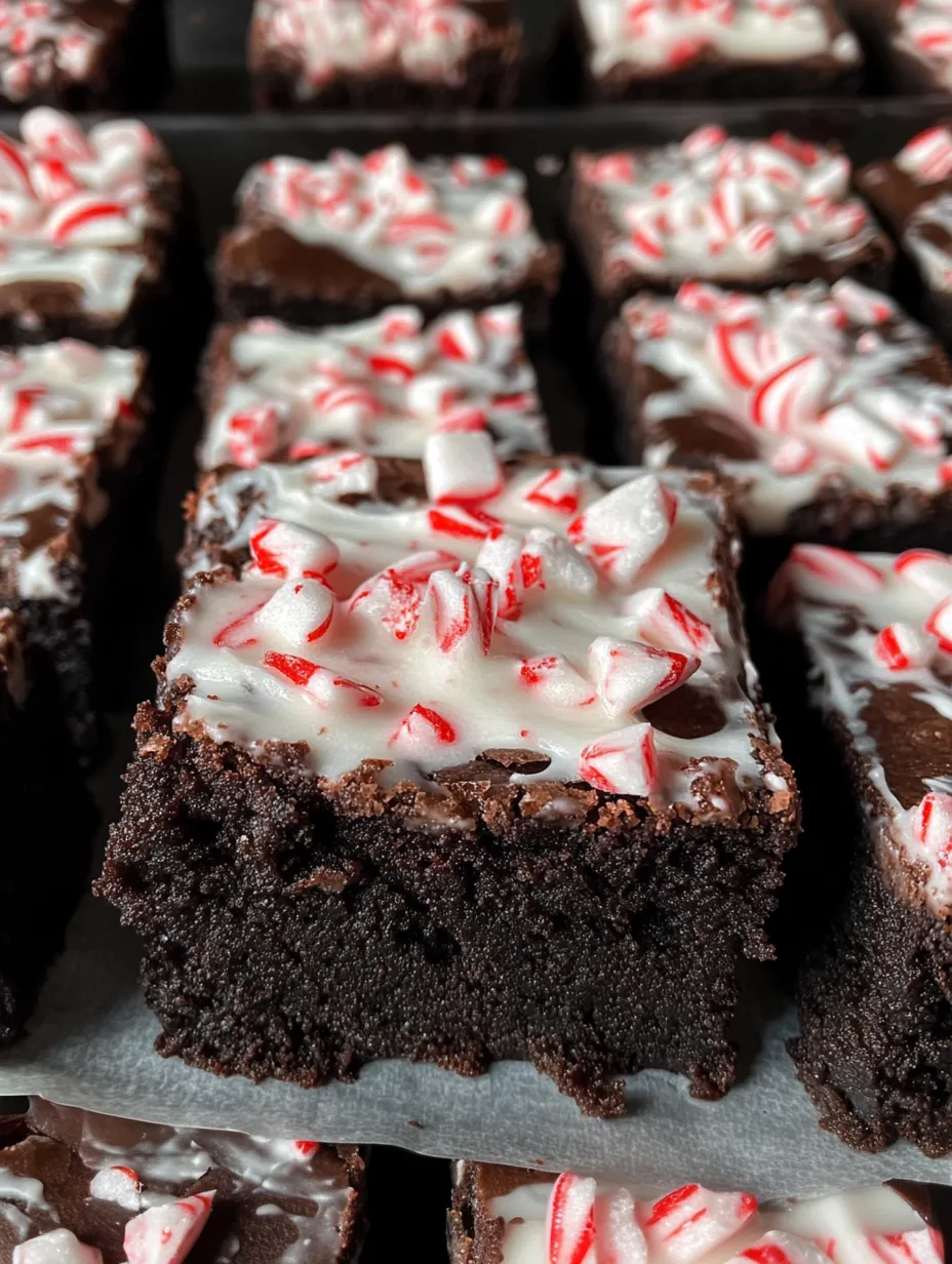 Brownies Peppermint Festive