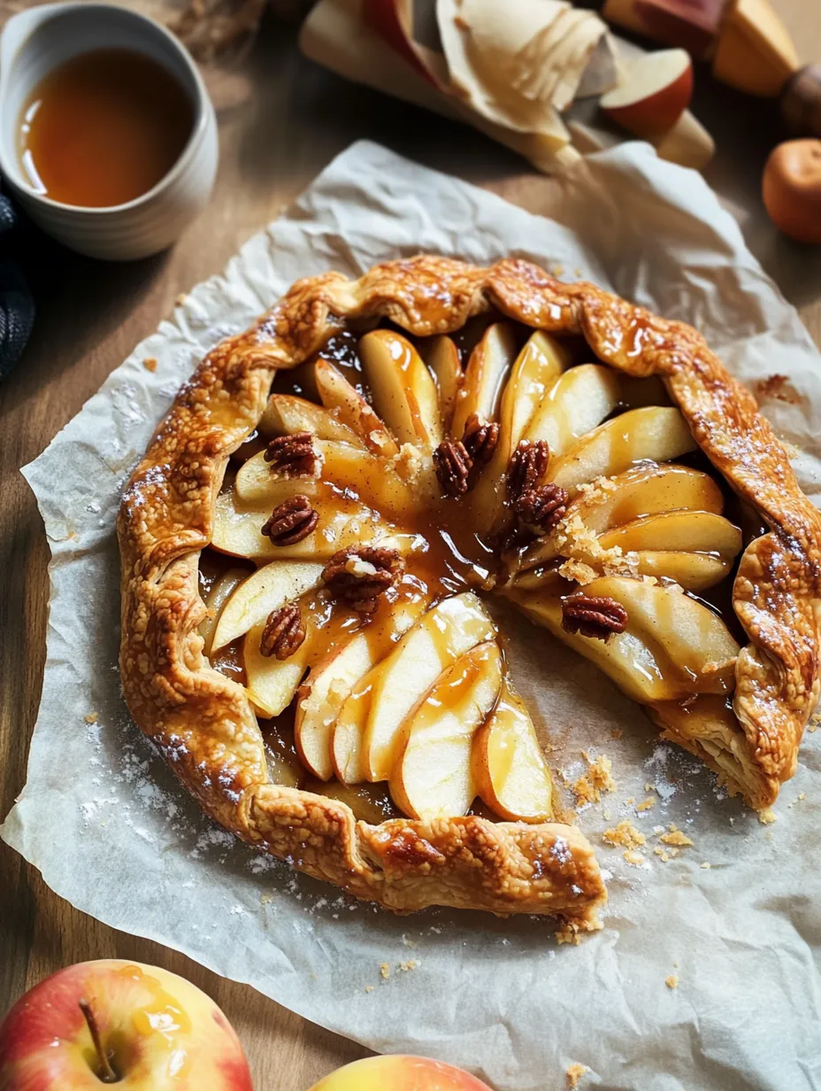 Homemade Salted Caramel Apple Galette