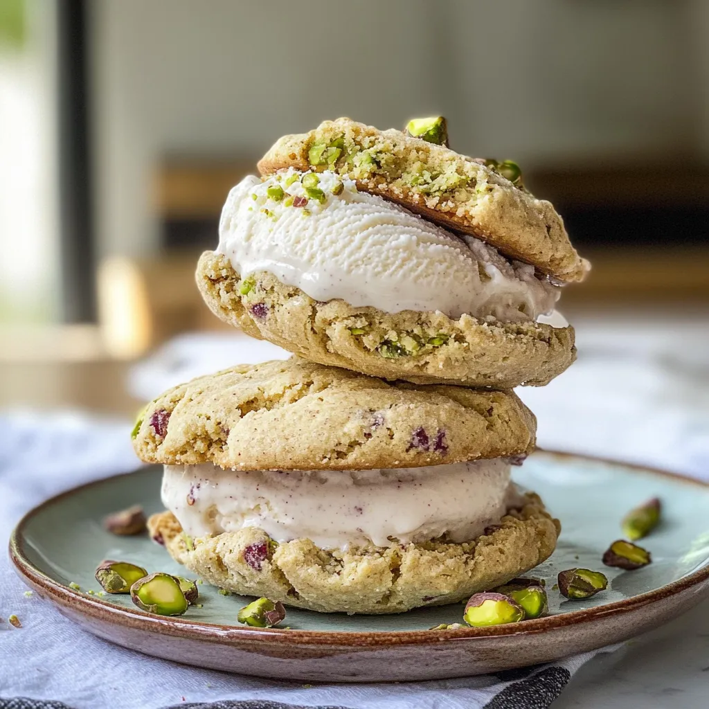 Nutty Pistachio Ice Cream Dessert