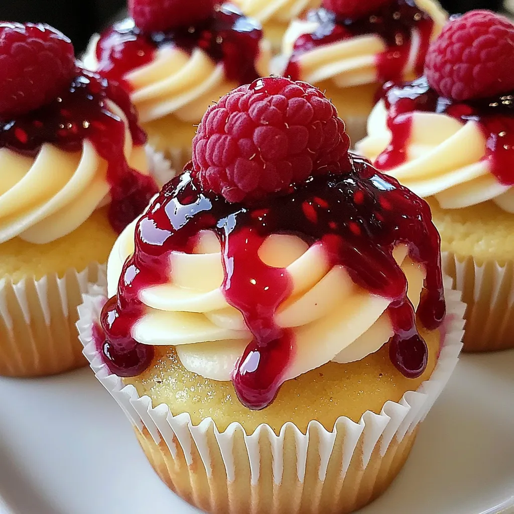 Fresh Raspberry Cheesecake Cupcakes