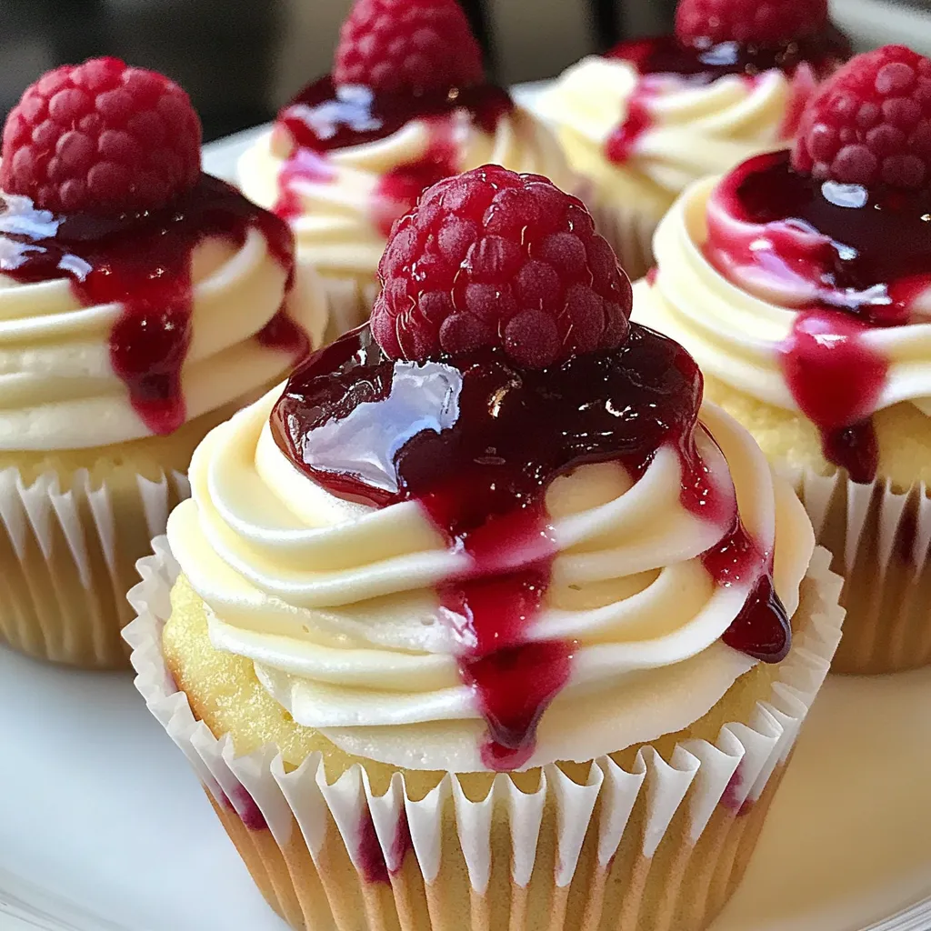 Simple Raspberry Cheesecake Cupcakes