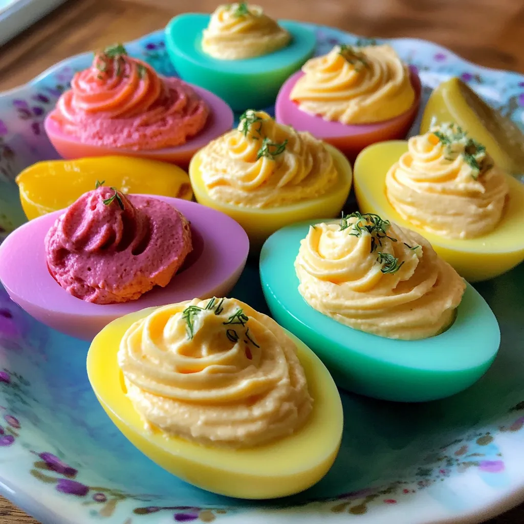 Bright Colored Deviled Eggs