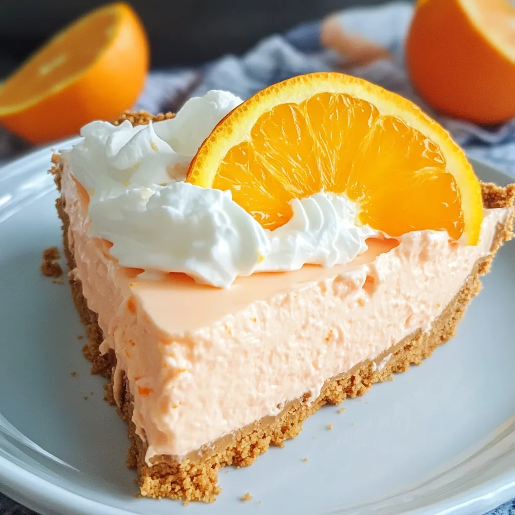 Refreshing Orange Jello Pie