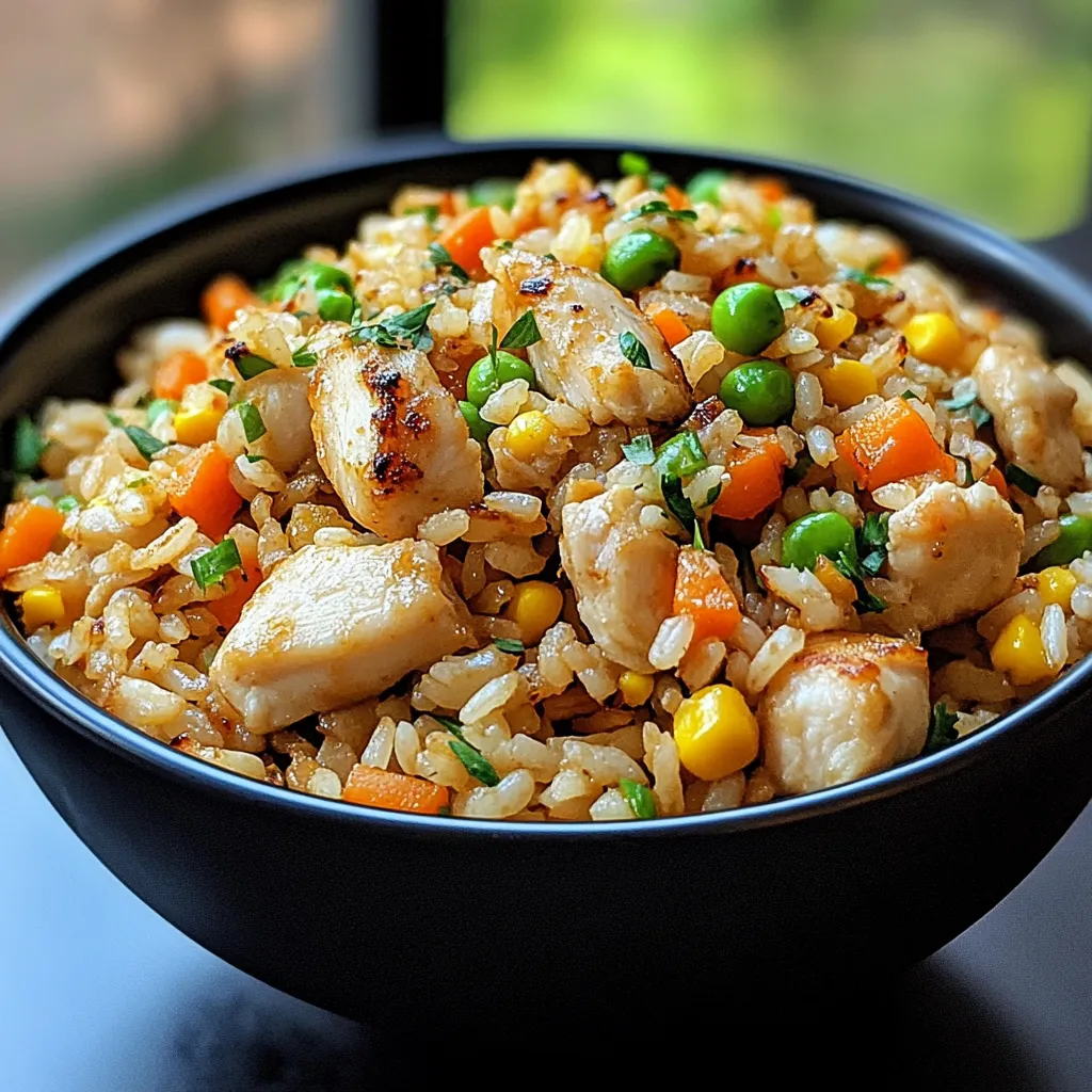 Crispy, Protein-Rich Garlic Fried Rice with Chicken