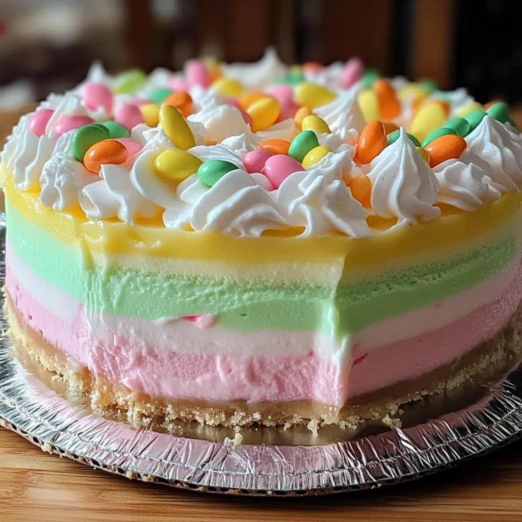 Bright Easter Jello Layers