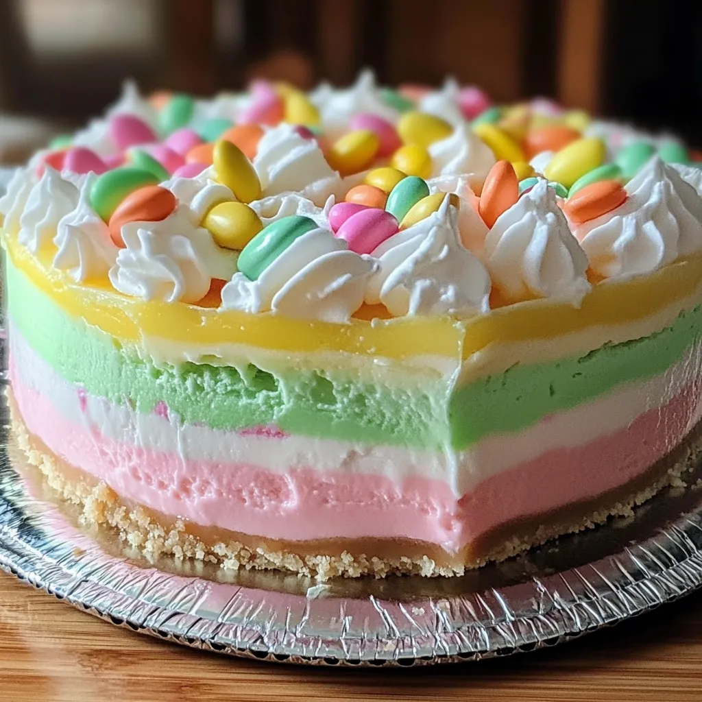 Easy Easter No Bake Jello Pie