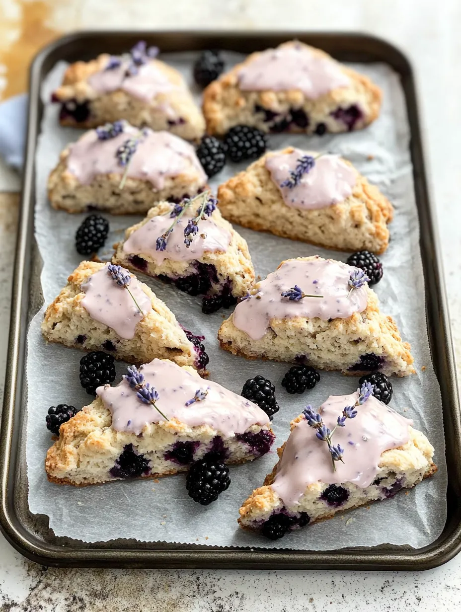 Blackberry Lavender Scones