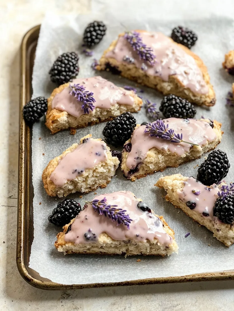 Blackberry Lavender Scones Easy